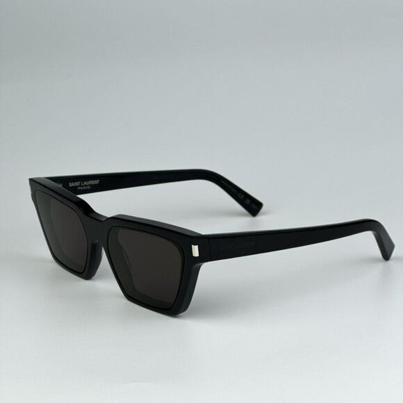 NEW Saint Laurent SL633 CALISTA 001 Black Cat Eye Unisex Sunglasses - Picture 10 of 16